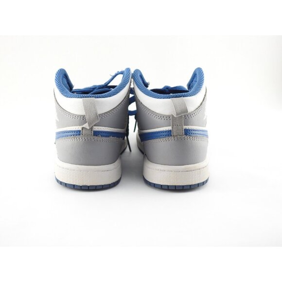 Air Jordan 1 Mid GS Cement Grey True Blue DQ8423-014 Youth US 2.5 - Picture 7 of 7